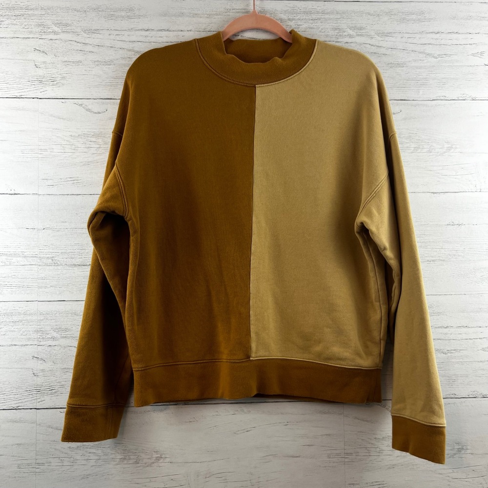Madewell Resourced Cotton Studio Mockneck Sweatshirt Size M